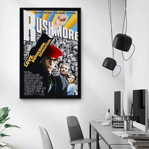 Rushmore Film Classic Movie Poster Canvas Printing Morden Room Wall Art Art Picture Mur Decor Film Film Film Film Decoration Mur