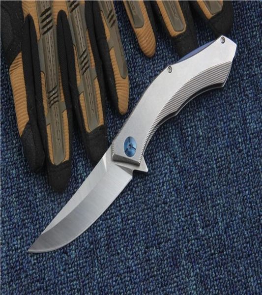 Russie Bear Blue Moon D2 Tactical pliing couteau en acier pale en acier extérieur Camping Hunting Survival Pocket Knitel Utilityl EDC Tools Gift 4710659
