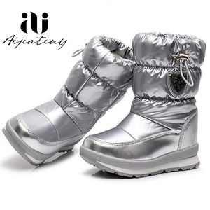 Russie enfants bottes d'hiver cheville enfants bottes de neige filles chaussures d'hiver mode laine garçons bottes imperméables LJ200911