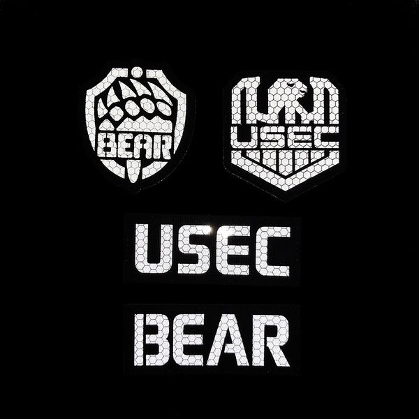 Russie Escape de Tarkov Usec Bear Broidered Patch Russian Game Infrarouge Réflexion IR Applique Tactique Badge Sticker