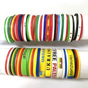 Russie Flag Bracelets en caoutchouc en silicone Sports Brangle de bracelet pour femmes hommes