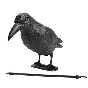 Rusland Pestcontrol 15in Black Croite Poy Pest Big Bird Pigeon Control Restellent Garder Scarer Scarecrow Drive Sparrow Birdie voor Beschermende Boerderij Direct China