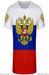 RUSLAND t-shirt op maat gemaakte naam nummer rus socialistische tshirt vlag Russische cccp ussr diy rossiyskaya ru Sovjet-Unie kleding L1769525