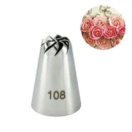 Russian Drop Rose Icing Piping Nozzles RVS Bloem Mondcrème Gebak Tips Nozzles Zak Taartversieringsgereedschap