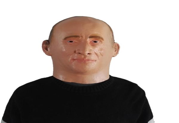 Presidente ruso Vladimir Putin Latex Mask Full Full Full Masks Masquerade Party Cosplay Fancy Costume2803064