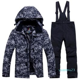 Combinaison de Ski d'hiver russe pour enfants, vêtements de neige pour garçons et filles, ensembles de snowboard imperméables, tenue de sport en plein air, manteau et pantalon de Ski