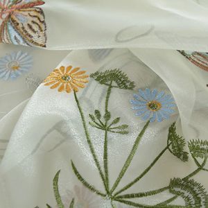 Panneau de rideau en tulle transparent