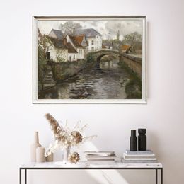 Paysage rustique affiche de la ville architecture mur art imprime