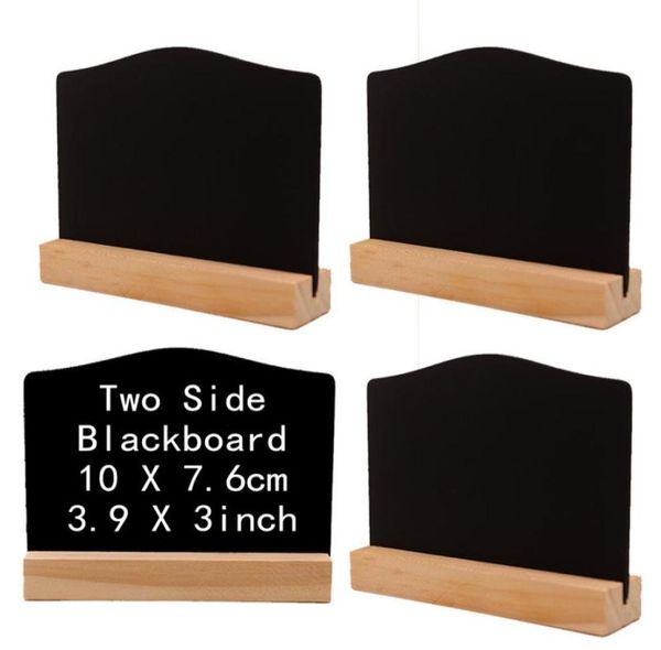 Mini tableau noir avec numéro de Table rustique, avec support en bois, 39x3 pouces, petit panneau en bois, Plaque d'affichage de Buffet, nouveauté Decor7603420