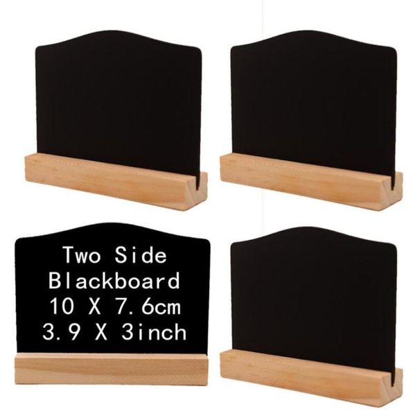 Número de mesa rústica Mini cartel de pizarra con soporte de madera de 39x3 pulgadas de letrero de madera pequeña exhibición de buffet decoración de novedad2407462