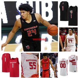 Rutgers Scarlet Knights 1 Jamichael Davis 2 Noah Fernandes 10 Gavin Griffiths 53 Zach Hayn Maillot de basket-ball 15 Morales 0 Simpson 7 Aiden Terry 23 Vessey 24