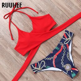 RUUHEE Bikini ensemble maillot de bain maillots de bain femmes Bikini Sexy été vêtements de plage rembourré maillot de bain Push Up 2019 maillot de bain pour les femmes