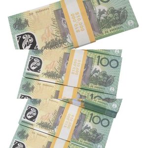 Ruvince 50% Grootte Prop Game Australische Dollar 5 10 20 50 100 AUD Bankbiljetten Papier Kopie Nep Geld film Props273S9Y56FLC2A8QC