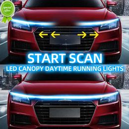 RXZ LED Daytime Running Light Scan Start Car Hood Decoratieve lichten DRL Auto Motor HUW Gids Decoratieve omgevingslamp 12V