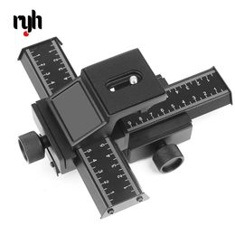 RYH 4 Way Macro Focussing Rail Slider voor Pentax Close-Up Shooting Tripod-kop met 14 schroef voor DSLR-camera 240322