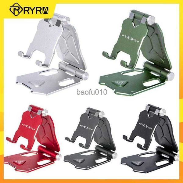 RYRA nuevo soporte plegable de Metal para teléfono móvil de escritorio soporte multifuncional portátil para teléfono tableta soporte Universal para teléfono móvil L230619