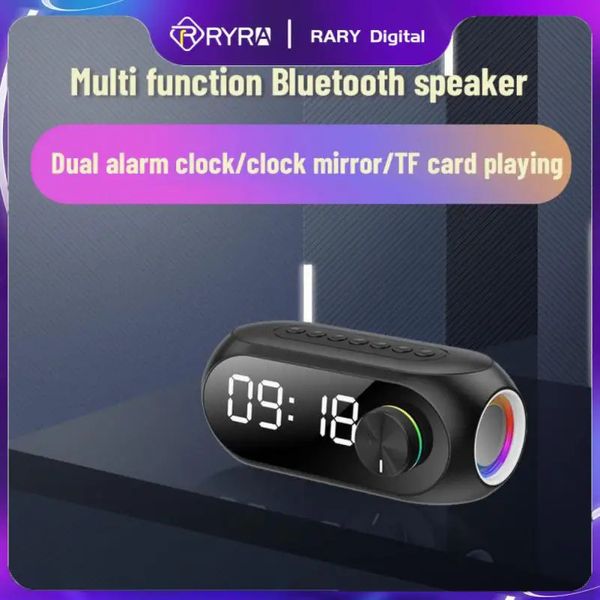 RYRA S8 sans fil Bluetooth Ser HD LED affichage multifonction stéréo basse Sers réveil FM Radio TF carte lecture de musique 240126