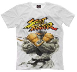 Ryu Street Fighter Fighting Game Personnage 3D Imprimé féminin039 Casual Short Sleves Tshirts R019434286