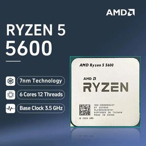 Ryzen 5 5600 6-Core 12-Thread 3,5 GHz DDR4 3200 65W AM4 Socket Desktop Processeur CPU sans frais 240410