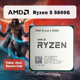 Ryzen 5 5600G R5 5600G 3,9GHz zes-core twaalfdraads 65W CPU-processor L3 = 16M 100-000000252 Socket AM4 240115