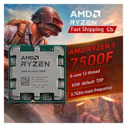 Ryzen 5 7500F CPU Gaming Processor R5 7500F 6-Core 12-Presión 5 nm 38m Socket AM5 sin juego de fanáticos 240410