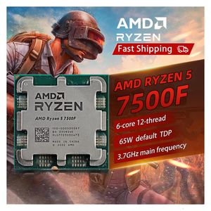 Ryzen 5 7500f Brand CPU Processeur de jeu R5 7500F 6-Core 12-Thread 5nm 38m Socket Am5 sans fans Game Cache 240410