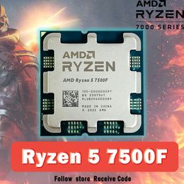 Ryzen 5 7500F R5 37GHz 6C12T CPU processeur de bureau 5NM L332M 100000000 597 socket AM5 sans refroidisseur 240126