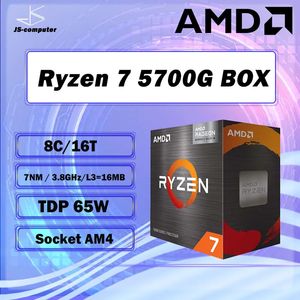 Ryzen 7 5700G R7 38 GHz processeur d'unité centrale 16 cœurs 16 threads 65 W L316M 100000000263 Socket AM4 et ventilateur 240126