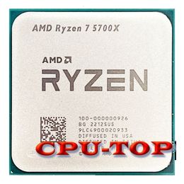 Ryzen 7 5700X R7 34 GHz processeur d'unité centrale 8 cœurs 16 fils 7NM L332M 100000000926 Socket AM4 sans ventilateur 240318