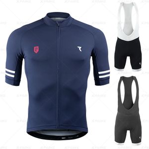 RYZON Ciclismo Jersey Pro Team Ciclismo Ropa MTB Bib Shorts Set Hombres Bicicleta Ropa Ciclismo Triatlón Trajes Bicicleta Desgaste Camisa 220601