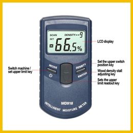 RZ Inductive Wood Timber Mydromètre Hygromètre Digital Electrical Tester Mesury Tool MD918 4 ~ 80% densité électromaine