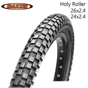 S 1PC/2pc Maxxis 26 Holy Roller 26*2.4 24*2.4 BMX Bicycle Street Chocolate Tread klimband Trius Trial Ultralight Bike Tyre 0213