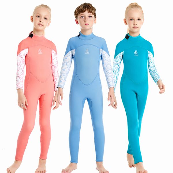 s 2 3MM Combinaison Filles Surf Néoprène Combinaisons pour Garçons Combinaison De Plongée Sous-Marine Enfants Maillot De Bain Thermique Apnée Enfants Maillots De Bain 230106