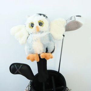 Couvre-chef de Golf en forme d'animal hibou mignon, Style s 2024, pour Fairway Woods 3 5, couvre-tête en peluche, protection de Club, décoration de la vie, 231202