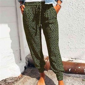 S-2XL Plus Size Casual Dames Broek Zomer Enkellange Harembroek Mode Print Hoge Taille 210915