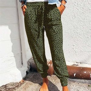 S-2XL Plus Size Casual Dames Broek Zomer Enkellange Harembroek Mode Print Hoge Taille Broek 211006