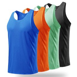 S-2xllightweight Marathon Rapide Dry Top Top Men Summer Running Fitness Mesh Mesh Sports Gitre Sans manches Gymt Gyrt Singlet 240329