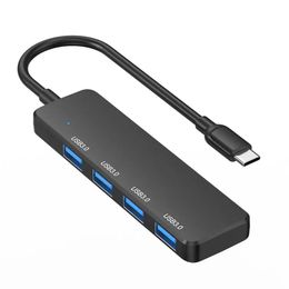 S-304 Type-C naar 4xUSB 3.0 Hub Adapter 5Gbps Gegevensoverdracht USB-C Uitbreiding Dock Station Converter voor MacBook