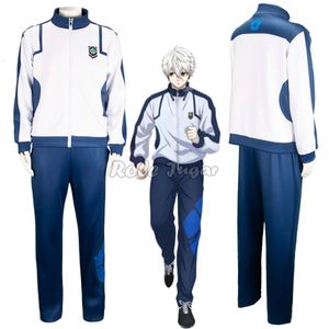 S-3XL BLUE LOCK Sportkleding Cosplay Kostuum Isagi Yoichi Jersey Jas + Broek Sets Anime Halloween Carnaval Trainingspak Kleding