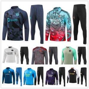 S- 3XL voetbal tracksuits top Qualitt voetbalteam training pakken 2023 heren kinderjas jogging set 23 24 overlevende voet chandal tuta da calcio