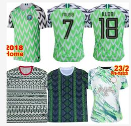 23 24 Maillots de football OKOCHA 2023 2024 Maillots de pied Okechukwu IGHALO AHMED MUSA Ndidi MIKEL IHEANACHO Maillots de football Costumes d'entraînement de gardien de but nigérian