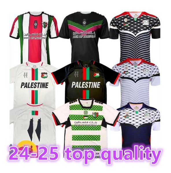 S-4XL 2023 24 Jersey de football de Palestine à domicile noir blanc 22 23 24 nom personnalisé numéro de football shirt88