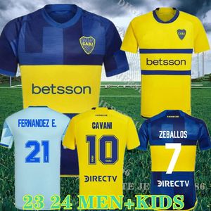 2023 Boca Juniors Jerseys de fútbol Villa Salvio Benedetto Salvio Camisa de Futebol 23 24 Tevez Carlitos Marcos Rojo Vázquez Cavani Camisa de fútbol