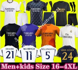 2023 BELLINGHAM VINI JR voetbalshirts MBAPPE Tchouameni 23 24 voetbalshirt Real Madrids CAMAVINGA Rodrygo Arda GuLer Camisetas mannen kinderkit uniform 66666