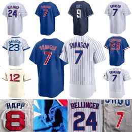 S-4xl 2024 Custom 18 Imanaga 7 Dansby Swanson Jersey 24 Cody Bellinger Seiya Suzuki Andrelton Simmons Nick Madrigal Marcus Stroman Willson Happ Happing Jason Baseball