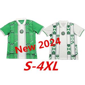 S-4XL 2024 Copa del Mundo Nigeria Okocha Soccer Jersey Home Away 23 24 Away Okechukwu Ighalo Ahmed Musa Ndidi Mikel Iheanacho Football Shirts Men 999