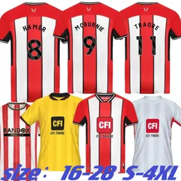 S4XL 22 23 24 Camisetas de fútbol de Sheffield Edición limitada Kit de promoción Sander Berge United John Egan Rhian Brewster Anel Ahmedhodzic Jayden Hombres Niños Camiseta de fútbol