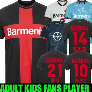 23 24 Bayer 04 Leverkusen Soccer Jerseys Wirtz Boniface Hincapie Hofmann Tapsoba Schick Palacios Frimpong Champions 2023 2024 Winnerkuse Mens Football Shirts