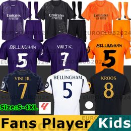 23 24 Bellingham Vini Jr Y-3 voetbaltruien Kroos Tchouameni 2023 2024 Super Cup Champion-voetbalshirt Real Madrids Purple Rodrygo Modric Valverde Camisetas Men