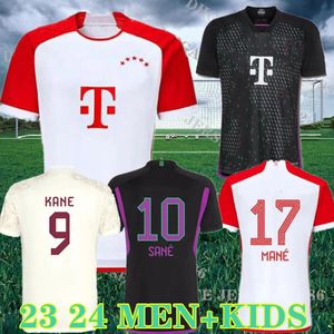 23 24 Kane Soccer Jersey Sane 2023 2024 Bayern Football Shirt Goretzka Gnabry Camisa de Futebol Kits Kits Kits Kimmich Player 50th Bayern Munichs Kit Neuer